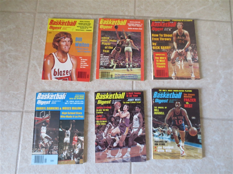 (28) Assorted Basketball Magazines and books 1955-77  HOF covers