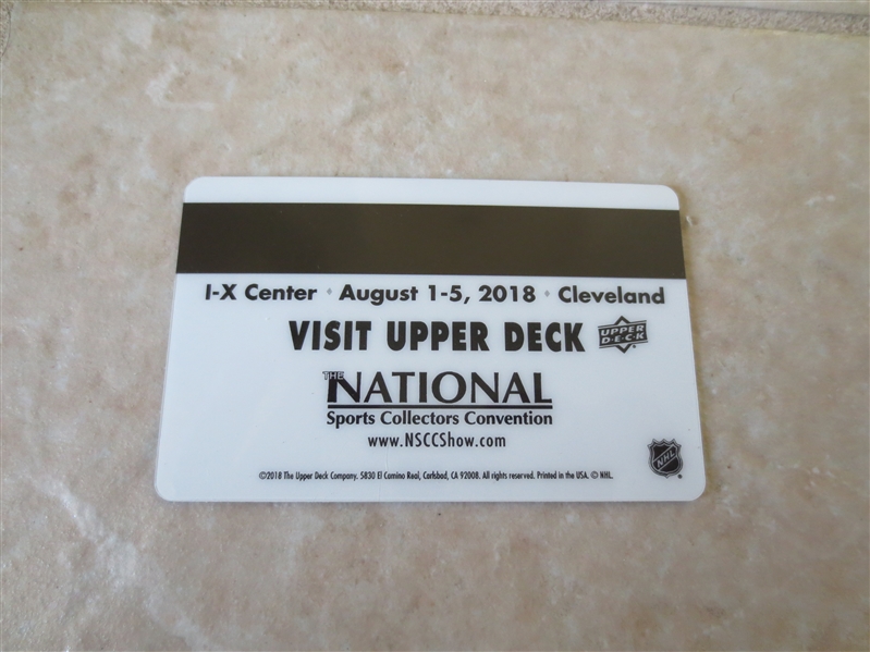 2018 Upper Deck Patrick Roy National Convention Key Card 