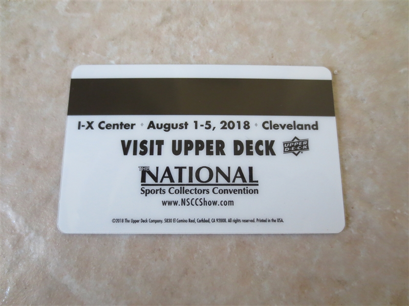 2018 Upper Deck Serena Williams National Convention Key Card