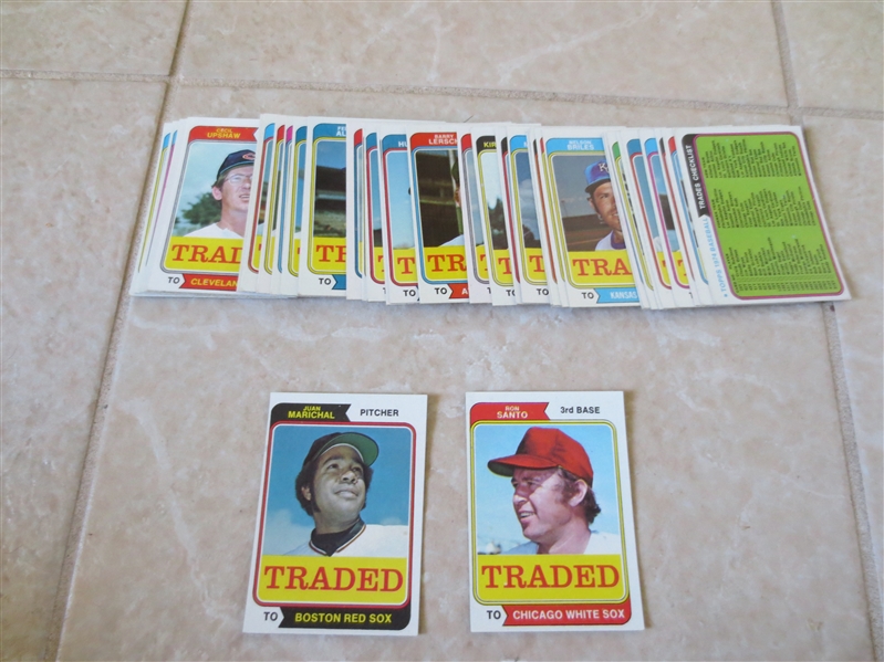 1974 Topps Traded Baseball card complete set