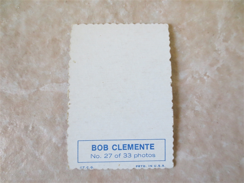 1969 Topps Deckle Edge Bob Clemente baseball card #27