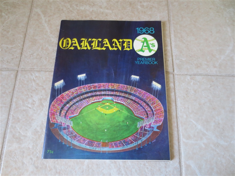 1968 Oakland A's baseball yearbook 1st Year  Very nice shape!