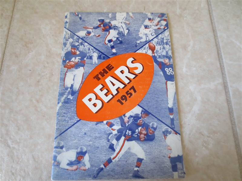 1957 Chicago Bears football media guide