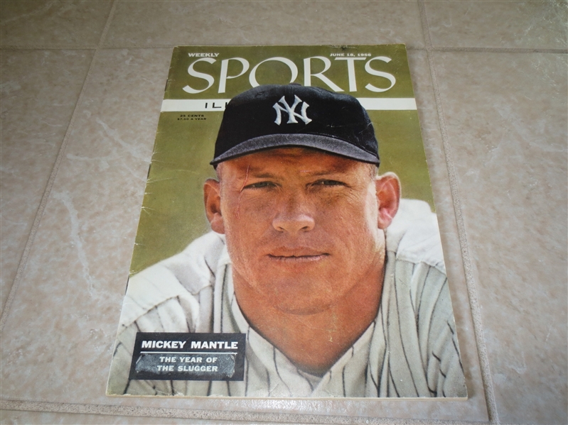 1956 Mickey Mantle Sports Illustrated with no label