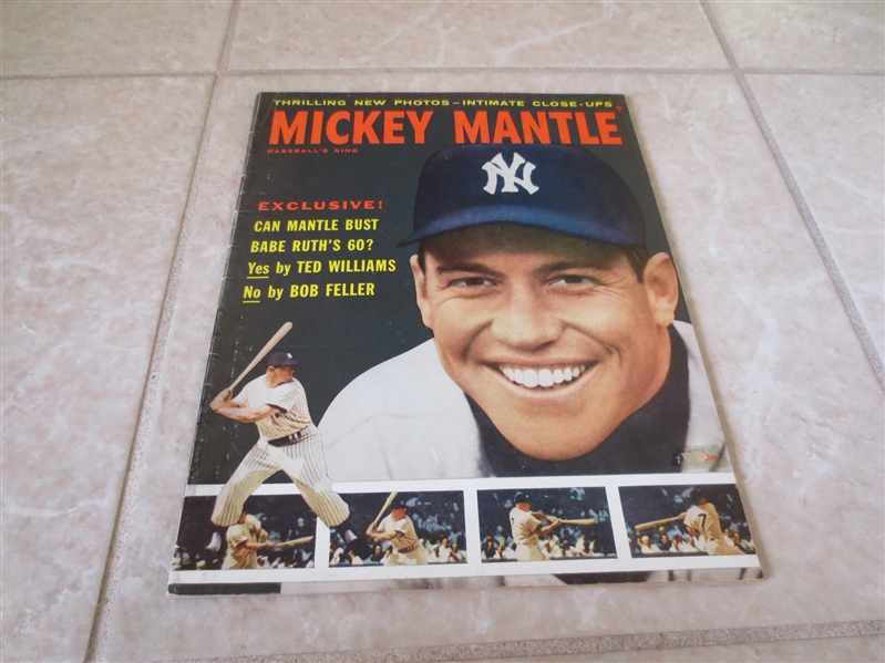 1957 Mickey Mantle Baseball's King Magazine Beautiful condition Tough to find magazine