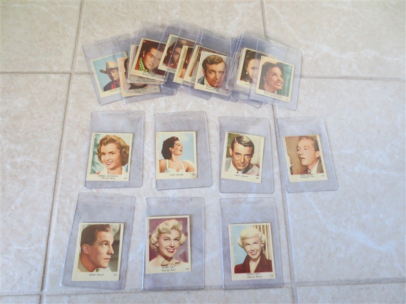(21) 1954 Klene Val Gum American Film Stars cards from Holland