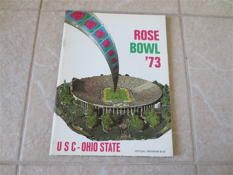 1973 Rose Bowl football program USC vs. Ohio State Lynn Swann, Randy Gradishar