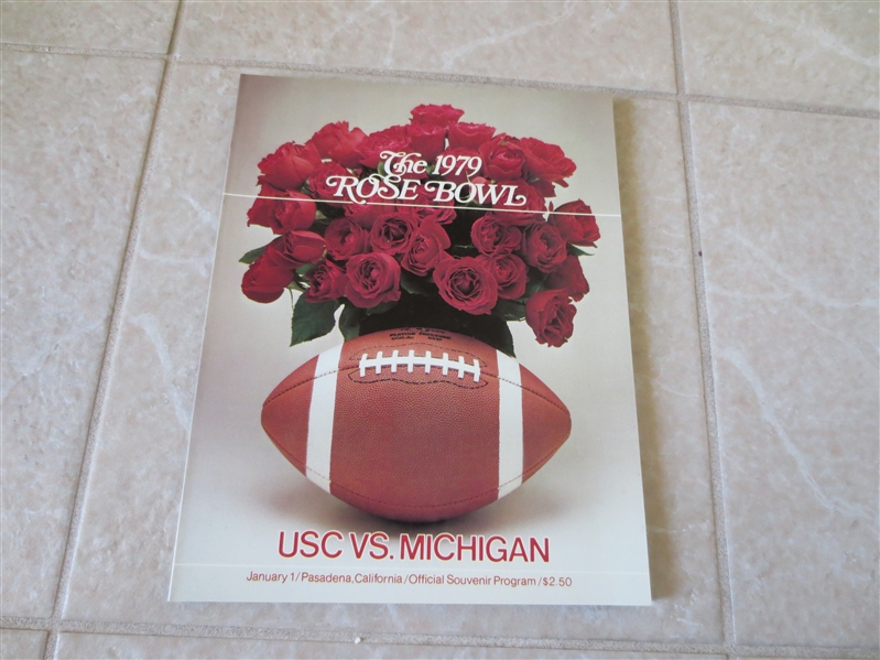 1979 Rose Bowl football program USC vs. Michigan  Beautiful condition