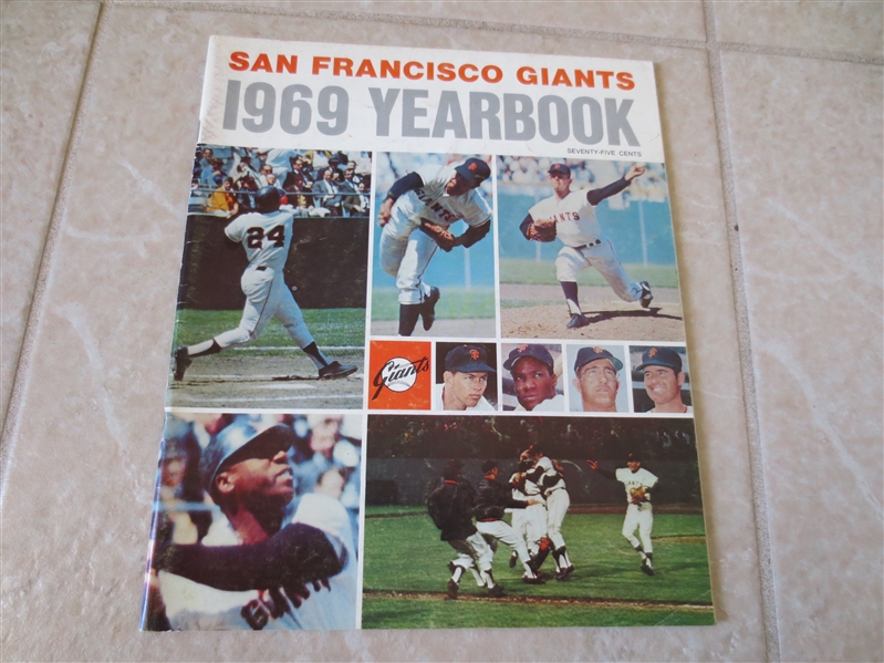 1969 San Francisco Giants yearbook  Mays, McCovey, Marichal