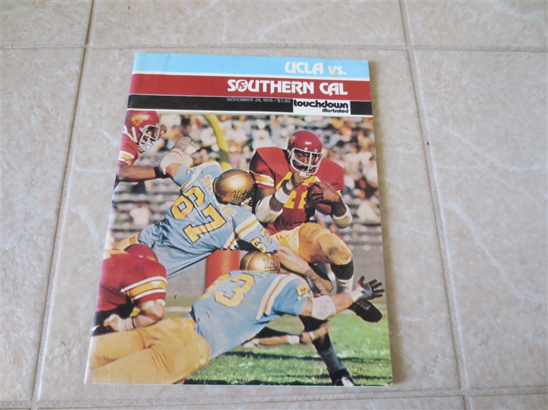 1975 UCLA vs. USC football program Sciarra, Tyler, Jeter, Bell  beautiful shape
