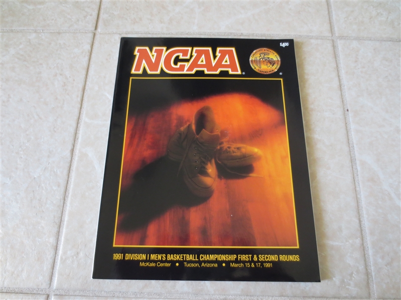 1991 Division I Mens Basketball Championship First and Second Round program