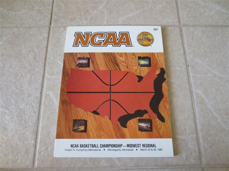 1989 NCAA Mens Basketball Championship Midwest Regional program