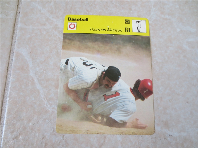 1977-79 Thurman Munson Sportscaster baseball card
