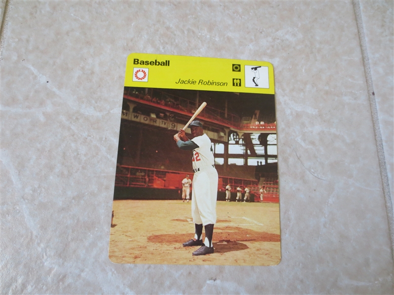 1977-79 Jackie Robinson Sportscaster baseball card