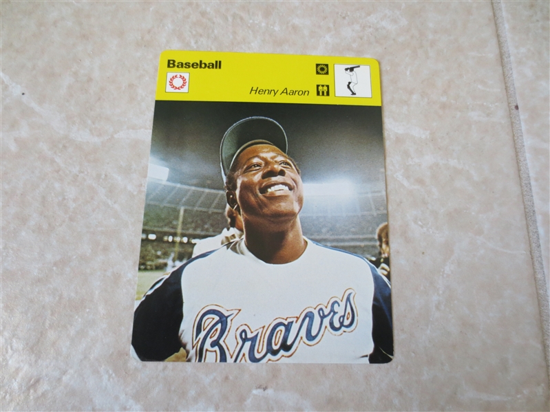 1977-79 Henry Aaron Sportscaster baseball card