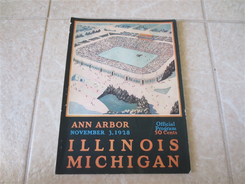 1928 Illinois at Michigan college football program 