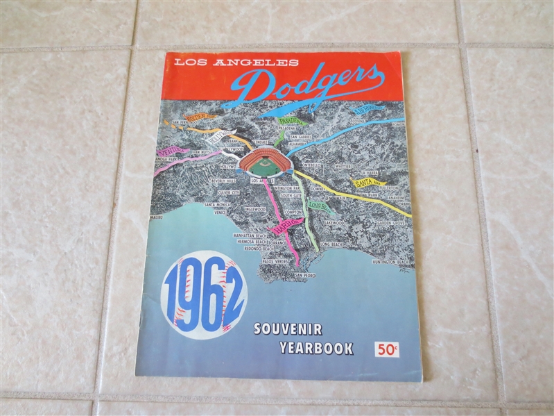1962 Los Angeles Dodgers baseball yearbook