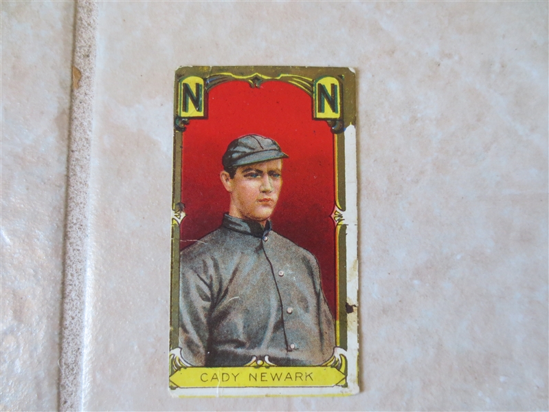 1911 T205 Hick Cady Newark Minor League baseball card Polar Bear back Factory #6