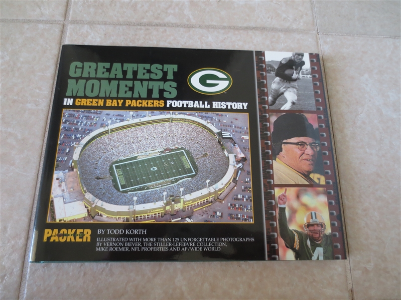 1998 Greatest Moments in Green Bay Packers Football History hardcover book with dust jacket
