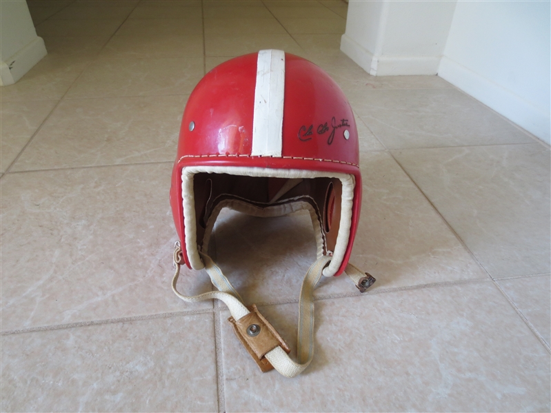 1940's-50's Charlie Justice football helmet  Washington Redskins