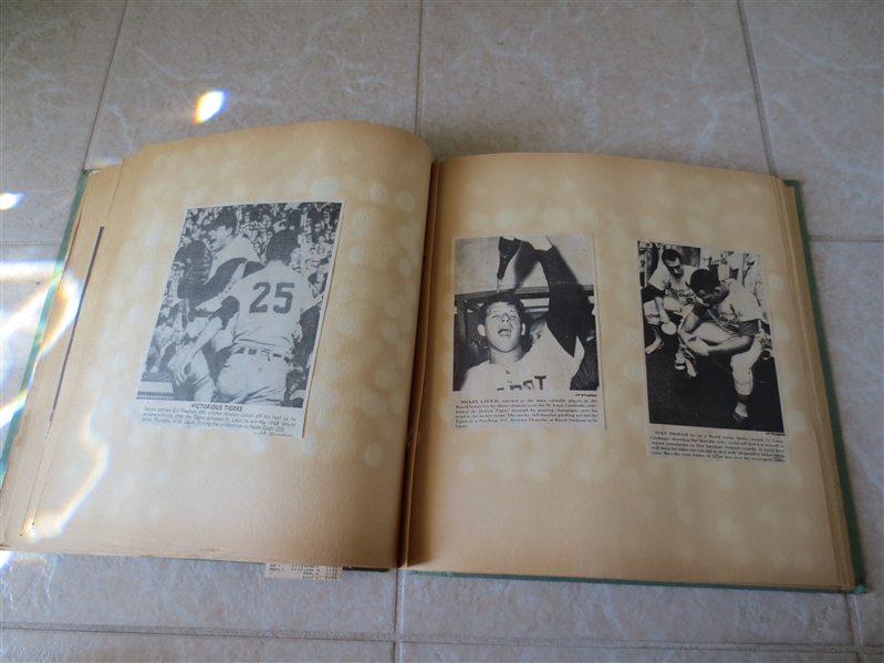 Baseball Scrapbook covers 1967, 1968, 1969 World Series