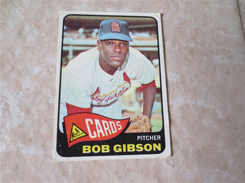 1965 Topps Bob Gibson #320 baseball card 
