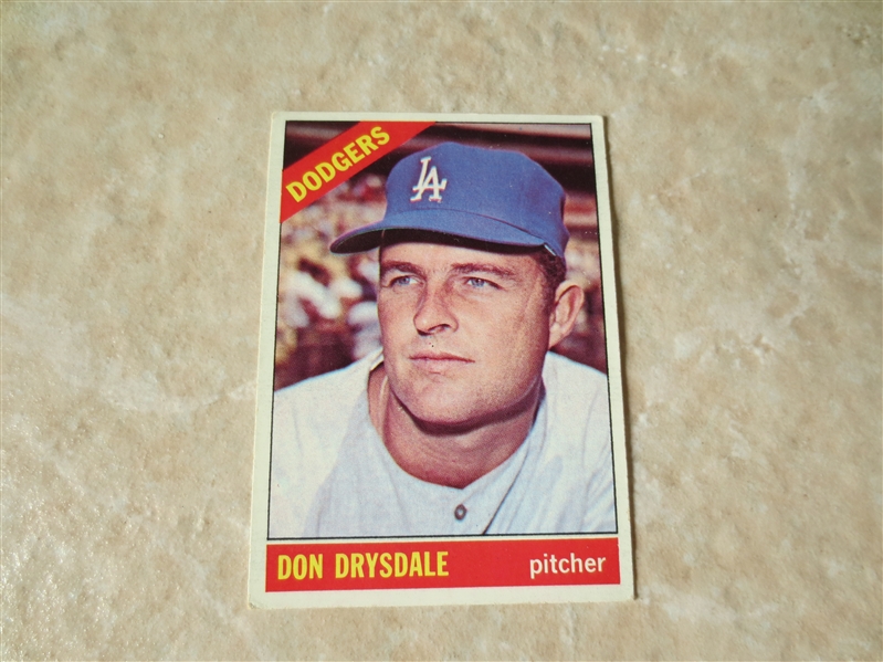 1966 Topps Don Drysdale #430 baseball card  Nice condition!