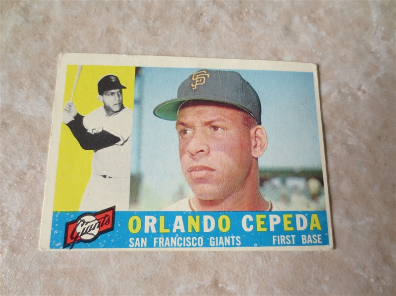 1960 Topps Orlando Cepeda baseball card #450   HOFer