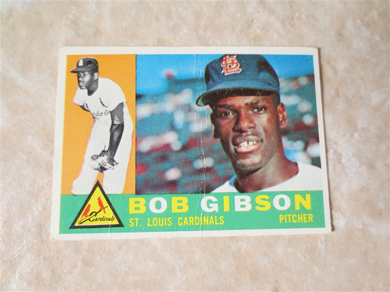 1960 Topps Bob Gibson baseball card #73  Affordable 