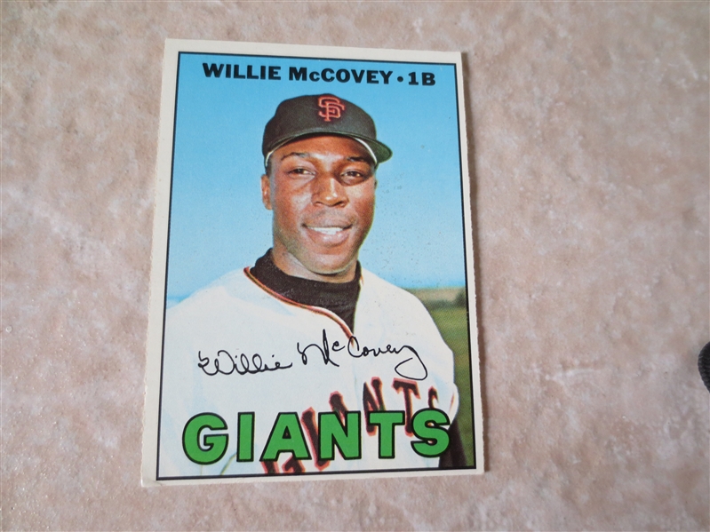 1967 Topps Willie McCovey baseball card #480 in very nice condition