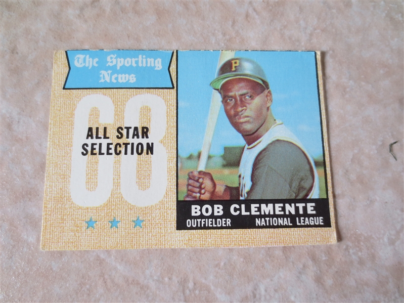 1968 Topps Bob Clemente All Star baseball card #374