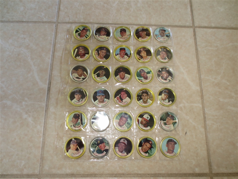 1964 Topps Baseball Coins Complete Set in Beautiful condition with all the tough varities!