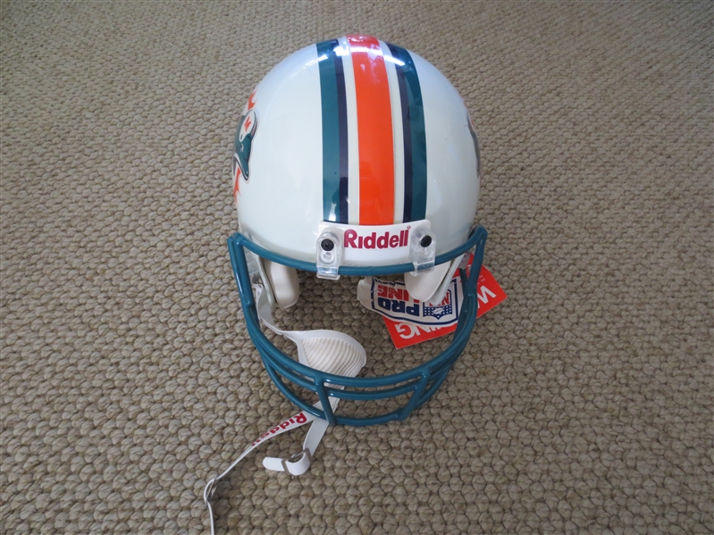 Miami Dolphins Professional Model Riddell Football Helmet Size Large 7 1/4- 7 3/4
