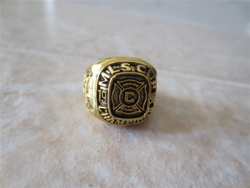 1998 Chicago Fire Soccer Championship Replica Ring