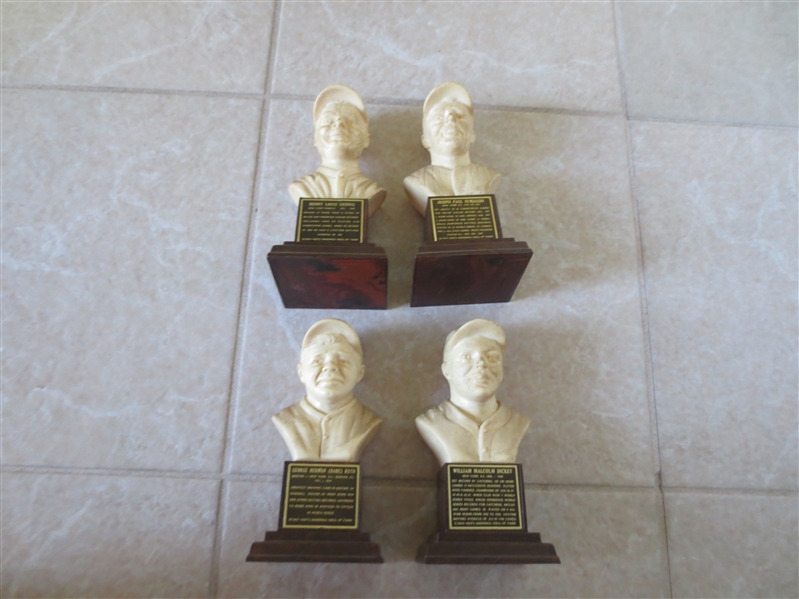 (4) Old New York Yankees Hall of Fame Busts Babe Ruth, Lou Gehrig, Joe DiMaggio, Bill Dickey