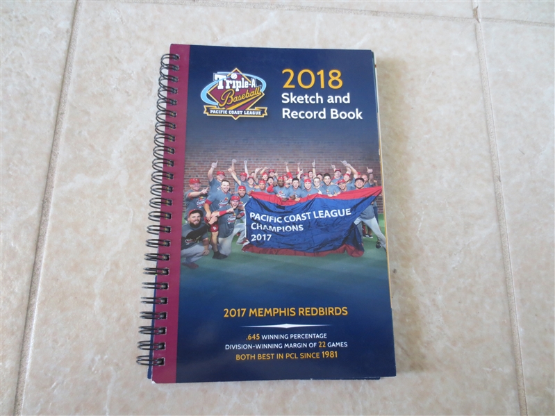 2018 Pacific Coast League Sketch and Record Book Media Guide