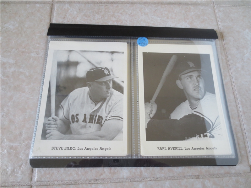1962 Los Angeles Angels Jay Photos Picture Pack of 12 plus RARE 7 issued just before the season started!