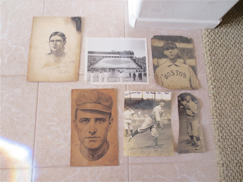 Circa 1900 Baseball Photos of Buck Herzog, Red Dooin, Jake Stahl, and more, plus 1930's PCL Scrapbook