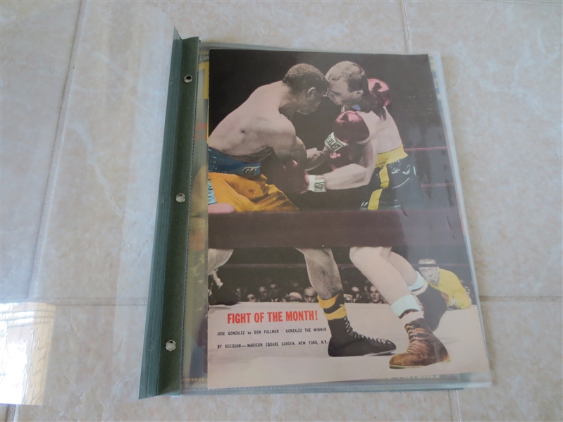 Early 1950's Ring Magazine Boxing Covers Cassius Clay Ali Liston