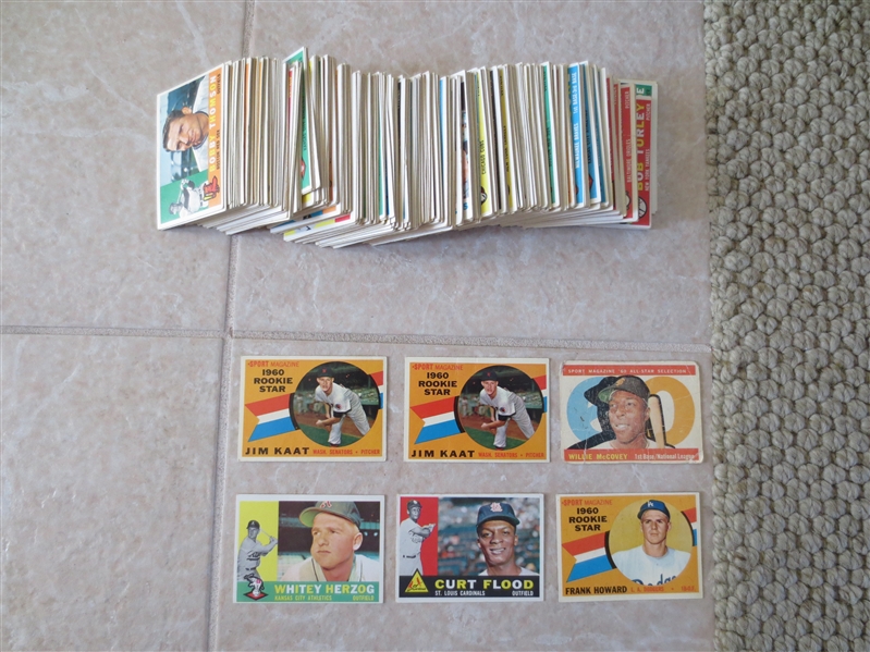 (300) 1960 Topps baseball cards 