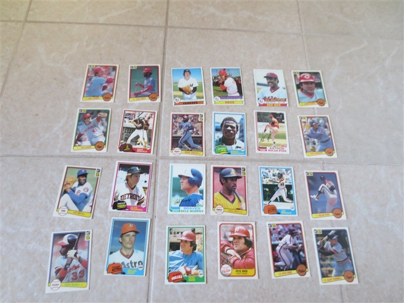 (150+) 1980's Hall of Famer baseball cards Topps, Fleer, Donruss