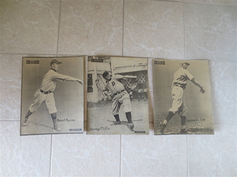 (6) 1930's-40's Sporting News Supplements resemble 1911 M101-2 but are 14 x 11 from George Burke find