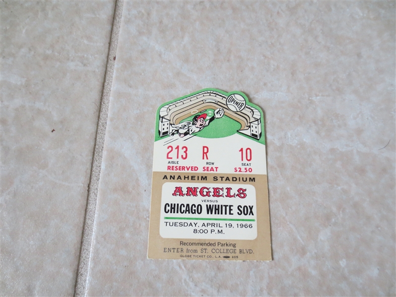 1966 1st Game Ever California Angels Opening Day Anaheim Stadium