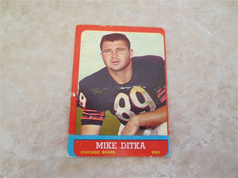 1963 Topps Mike Ditka football card #62 in affordable conditiion