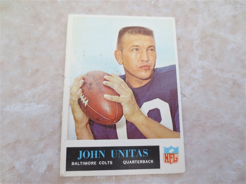 1965 Philadelphia John Unitas football card #12