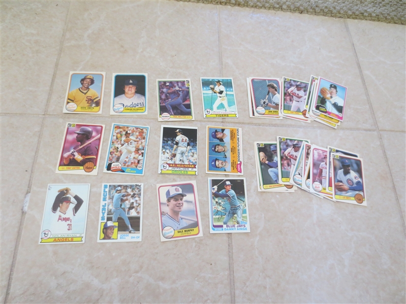 (30) Baseball cards of the 1980's -almost all are HOFers--Gwynn, Ryan, Palmer, Ozzie Smith