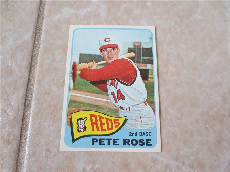 1965 Topps Pete Rose baseball card #207  A beauty!