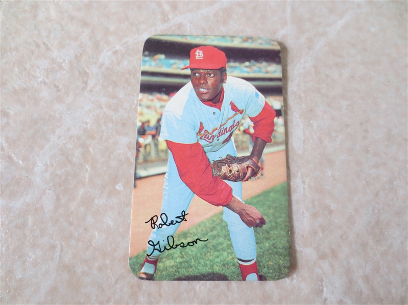 1970 Topps Super Bob Gibson #33 baseball card in super condition