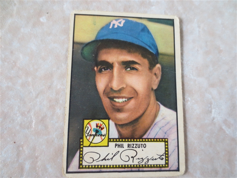 1952 Topps and 1954 Bowman Phil Rizzuto baseball cards 