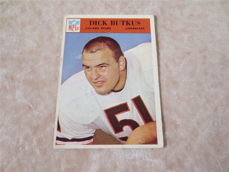 1966 Philadelphia Dick Butkus rookie football card #31 Hall of Famer